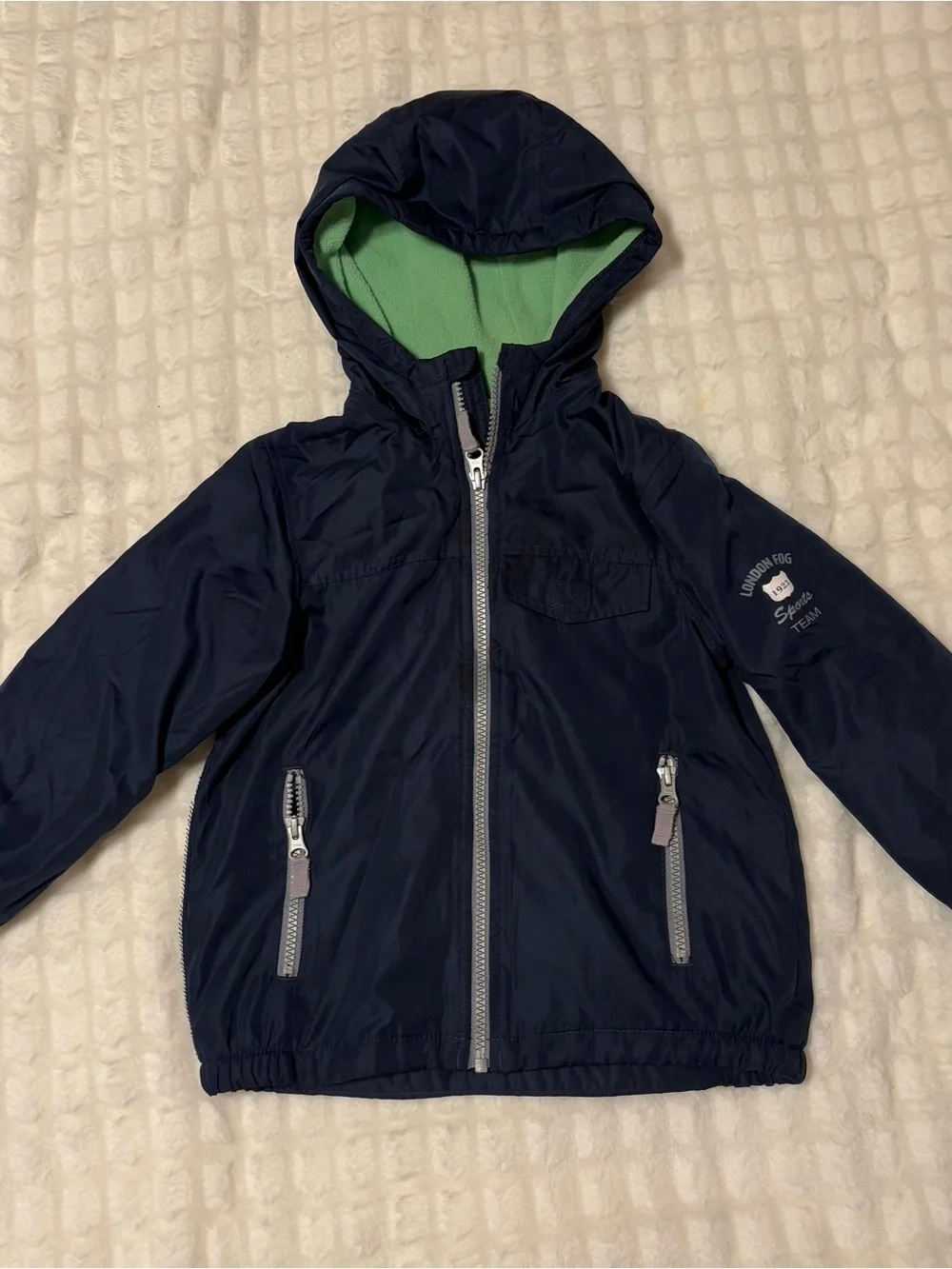 Boys London Fog Hooded Jacket Size 4